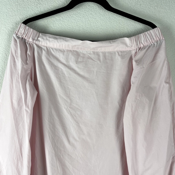 Free People Show Some Shoulder Top Womens Small Pink Blouse Off The Shoulder - Picture 3 of 11